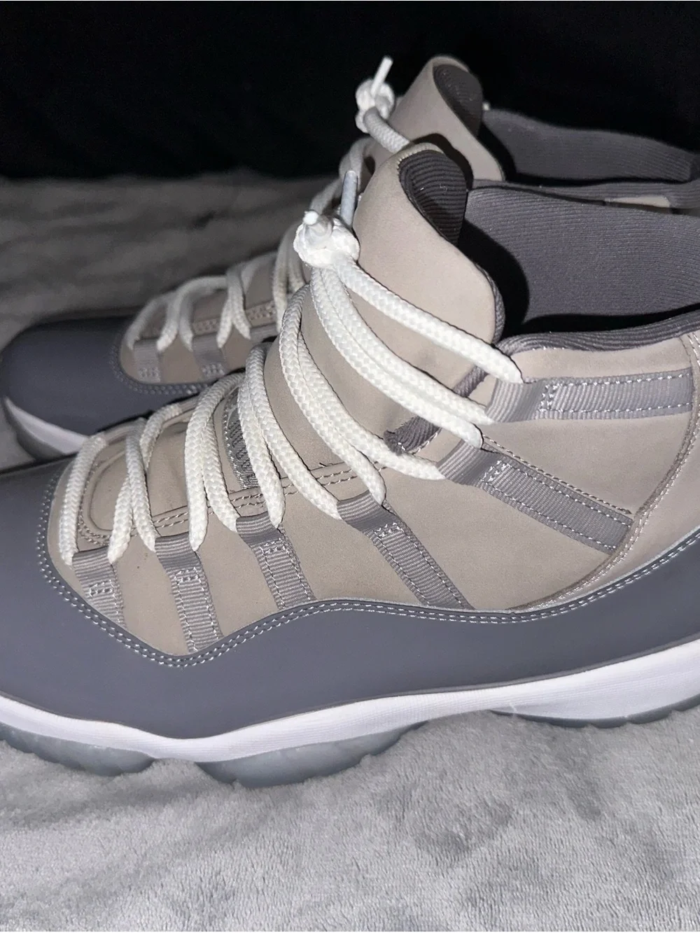 Jordan Men’s Athletic High-Top Sneakers - Gray and White
